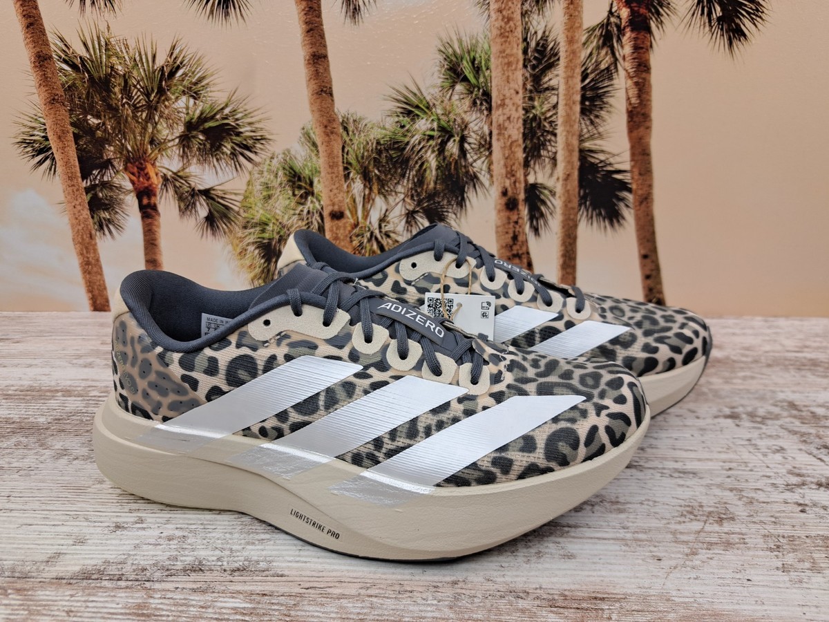 Adidas Adizero EVO SL Leopard Animal Print Running Shoes Women's
