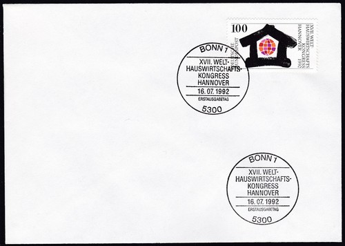 Germany 1992 FDC Mi 1620 Sn 1755 International Home Economics Congress, Hannover