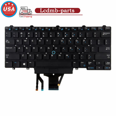 US Keyboard Backlit Dell Latitude E7450 E5450 E5470 E7470 E7480 P40G 0D19TR USK