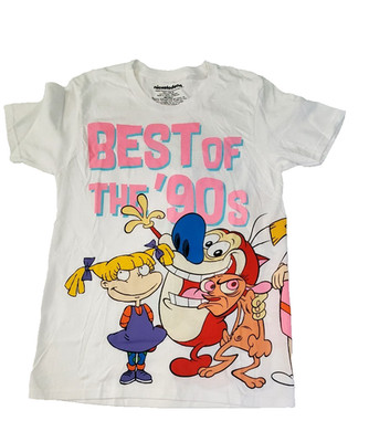 Best of the 90s Nickelodeon T-shirt Ren & Stimpy, Rugrats, Hey Arnold and Rocko