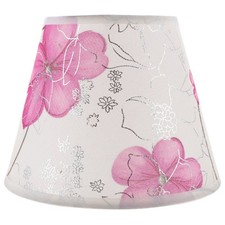 Replacement Lampshade Flower Pattern Cloth Lampshade Decorative Table Lamp