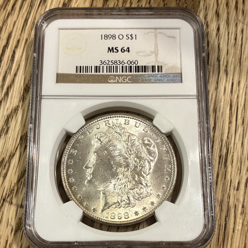 1898 O $1 Morgan Silver Dollar MS64 NGC Uncirculated