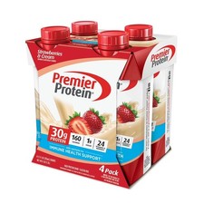 Premier Protein Shake, Strawberries  Cream, 30g Protein, 11 fl oz, 4 Ct