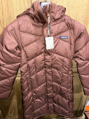 New womens XS Patagonia Down With It winter coat puffer Parka Molasses Brown NWT