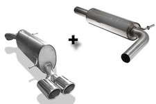 FOX Komplettanlage ab Kat 2x80mm gerollt schräg für Audi A1 inkl. Sportback 1.4l