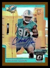 2017 DONRUSS OPTIC CHARLES HARRIS 120 BRONZE REFRACTOR RC AUTOGRAPH DOLPHINS