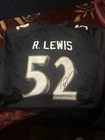 RAY LEWIS Signed Baltimore Ravens HOF BLACK NFL CUSTOM JERSEY COA Auto NICE! 🔥