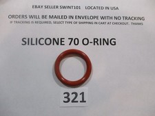321 Silicone O-ring. 1-3/16" ID x 1-9/16" OD x 3/16" thick. Quan 1