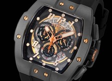 NEW INVICTA 44410 JM SWISS RONDA BLACK CHRONOGRAPH TITANIUM SAPPHIRE LE 47MM