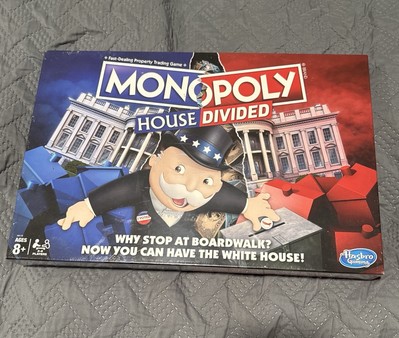 Monopoly House Divided Board Game Elections White House Themed Board Game Sealed