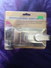 Double Locking Night Latch Sealed New Barrel And Keys Included