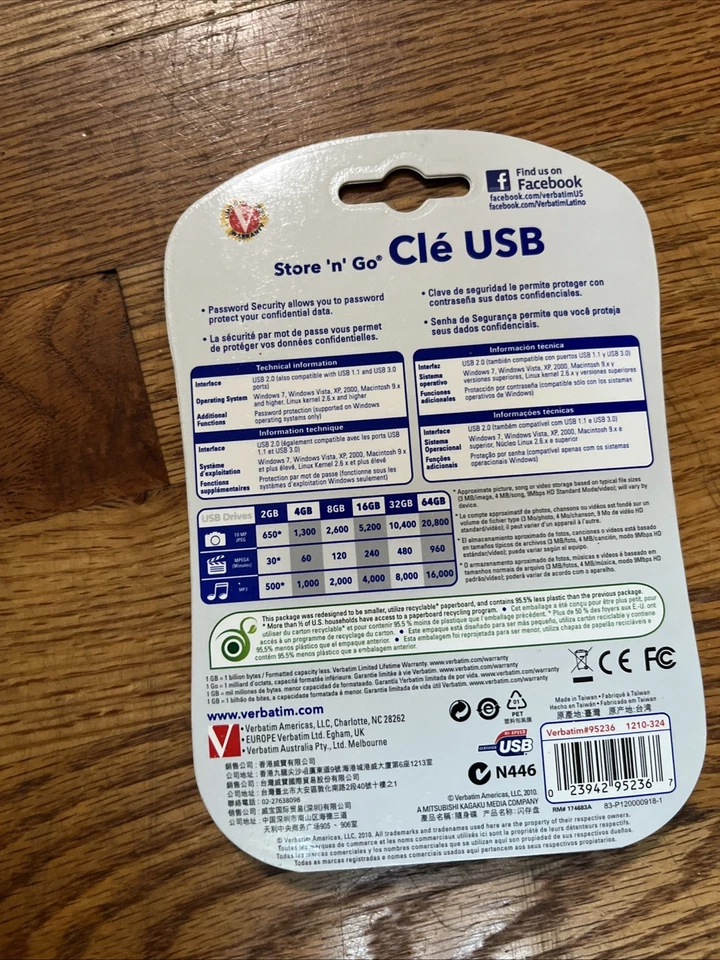 Verbatim 4GB Store 'n' Go USB 2.0 Flash Drive - Red 95236 - brand new in package - Image 4 of 4