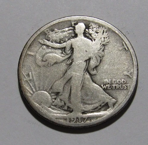 Photo of a 1917-P Walking Liberty Half Dollar from an eBay listing that sold on Jul 18, 2026