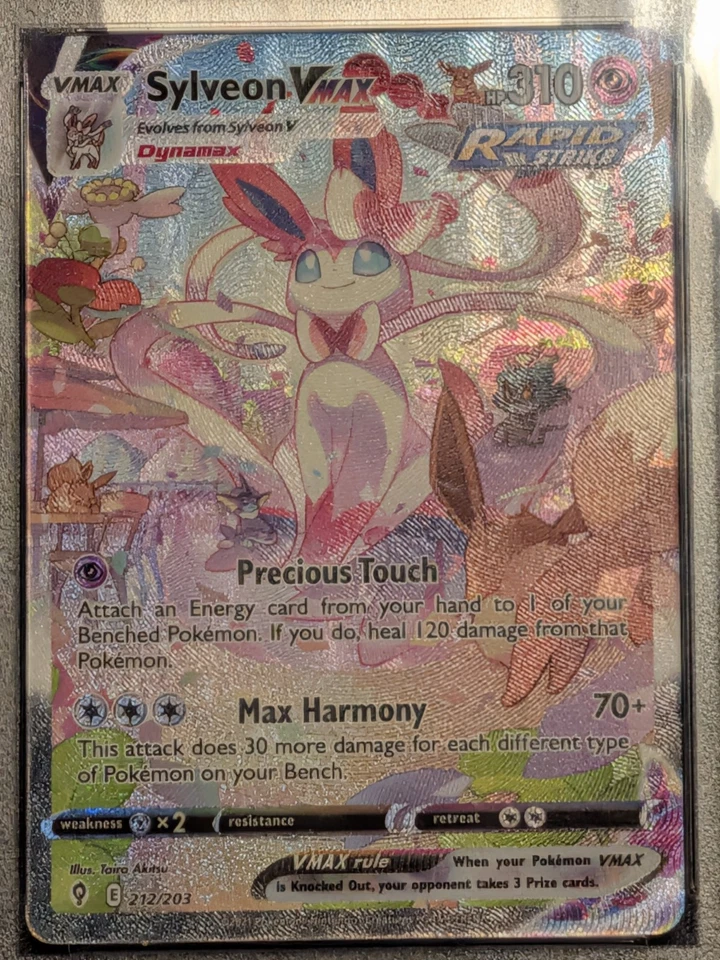 PSA 10 Pokémon Sylveon VMAX 212/203 Evolving Skies Alt Art - Image 2 of 4