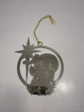 Montana Silversmiths 1994 Christmas / Holiday Ornament Silver Tone