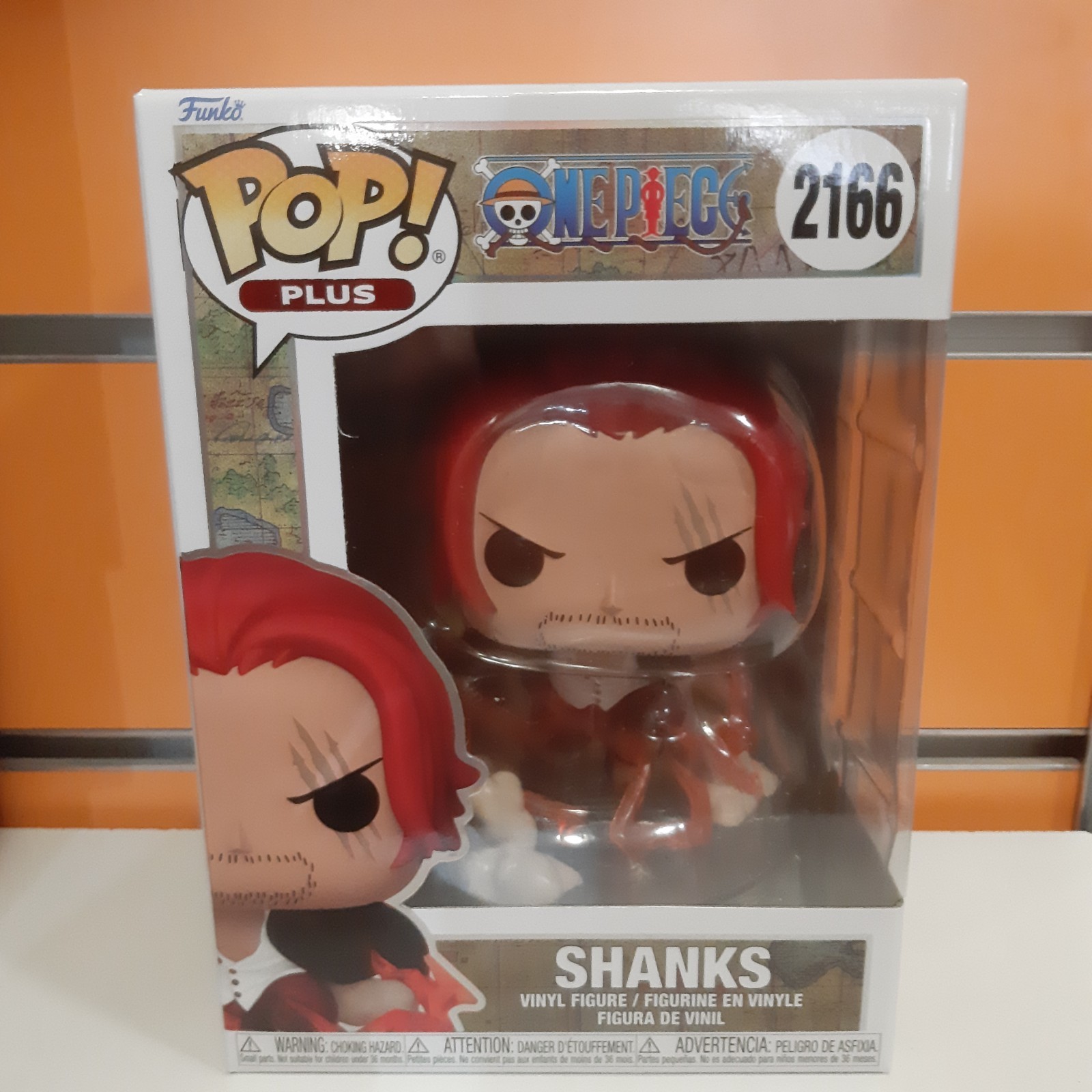 FUNKO POP ANIMATION PLUS ONE PIECE SHANKS 2166 VINYL FIGURE NEW! - Immagine 2