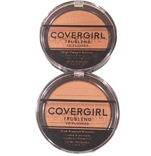 2 Pack COVERGIRL Trublend So Flushed High Pigment Bronzer  400 Ebony - Sealed