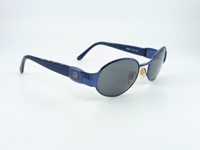 Blumarine Sonnenbrille oval blau 90er Mod BM640 COL D45 ITALY ORIGINAL