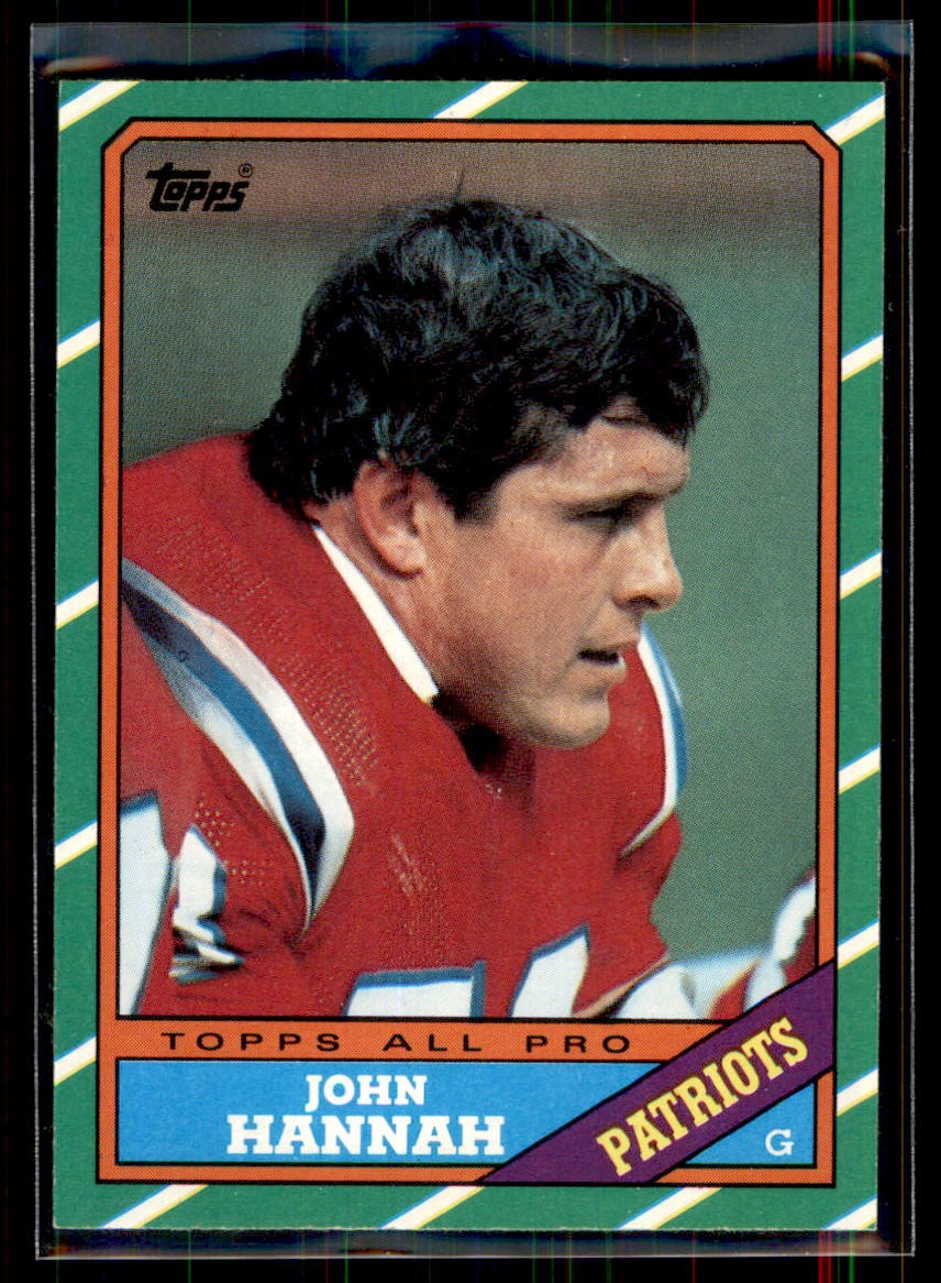 1986 Topps John Hannah #36 New England Patriots