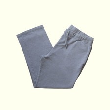 GAP VTG Y2K RETRO SWEATPANTS WIDE LEG 100 COTTON GRAY DISTRESSED 2005 SZ L