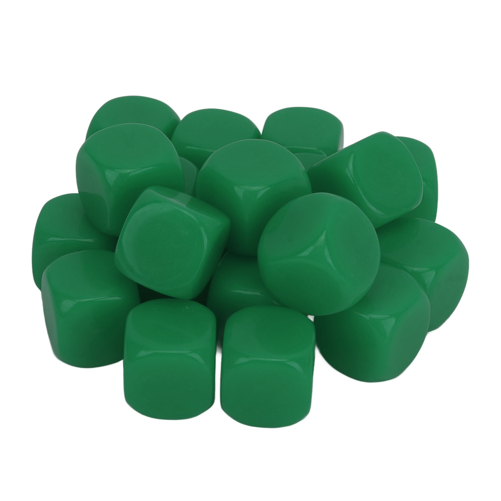 20pcs Dice Round Corner Blank Plastic 16mm Teaching Toys Dice For Board Games