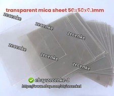 10pc new transparent mica sheet 50x50x0.1mm insulating mica sheet kk