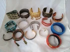 Lot 15 Vintage Costume Jewelry Bracelets Cuff Bangle Beaded Wrap Boho Mix