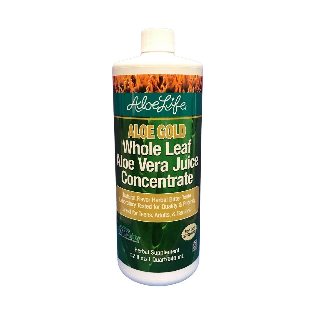 Aloe Life Whole Leaf Aloe Vera Juice Concentrate-Aloe Gold 32 oz Liquid 9390₽