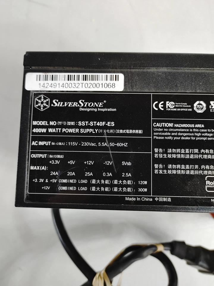 SilverStone 400 W 20 Pin ATX Desktop Power Supply SST-ST40F-ES - Image 2 of 4