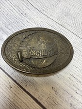 Vintage Oval Schlitz Beer Belt Buckle Advertising Brewing Milwaukee Wisconsin  