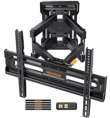 Perlegear TV Wandhalterung für 26-65 Zoll Fernseher, voll beweglich 26''-65'', schwarz 