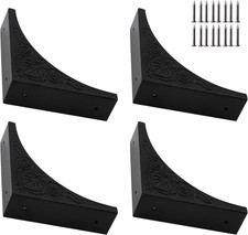 Pack of 4 2.56" Antique Metal Corner Protectors Corner Guard Decorative Desk ...