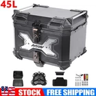 45L Motorcycle Top Case Tail Box Waterproof Luggage Scooter Trunk Storage Box