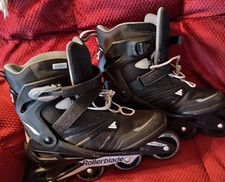 Rollerblade Zetrablade Men's Size 11 Inline Skates Black Silver