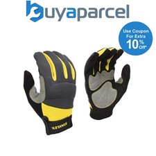 Stanley Full Finger Performance Gloves Breathable Work Site Glove Large
