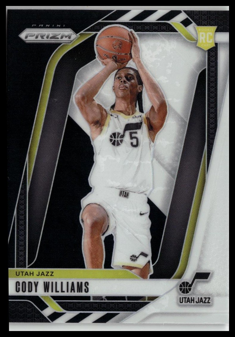 2024-25 Panini Prizm #232 Cody Williams Prizms Black White