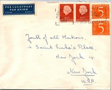GOLDPATH: Netherlands cover 1965 to USA airmail CV939_P33