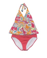 VTG Y2K Boho Lauren Ralph Lauren 2-piece Swimsuit Sunrise Paisley Women's 14