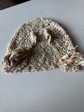 VTG Crochet Baby Bonnet Hat