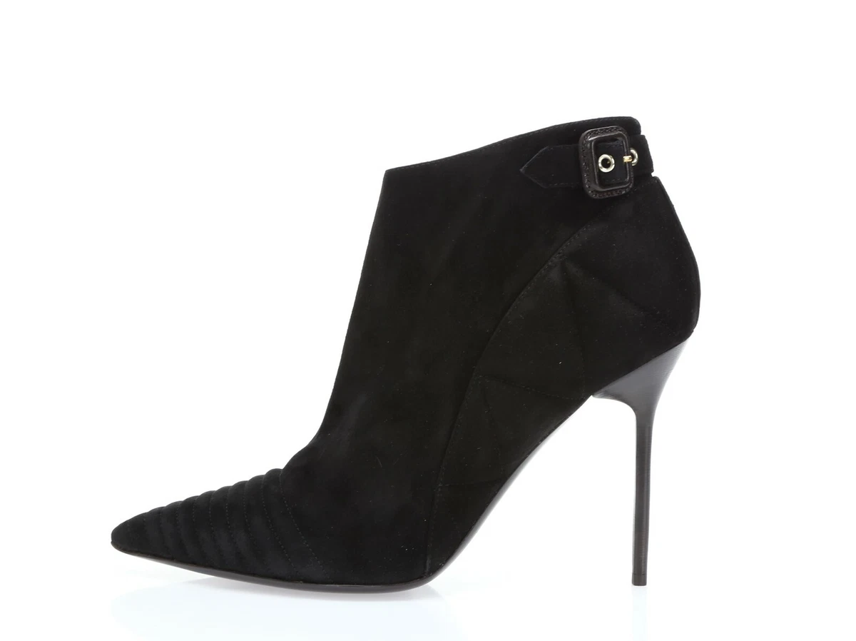 Burberry Alexandra Women's black suede ankle booties sz. 40.5 | eBay