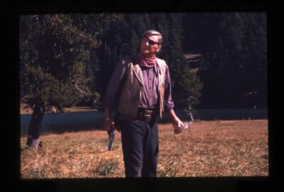John Wayne Rooster Cogburn iconic image holding gun Original 35mm