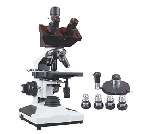 Radical 2000x Phase Contrast Microscope w Cam Port - Blood Semen Virus Bacteria