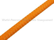 1 1/4" Orange PET Flex Braided Expandable Sleeving - USA