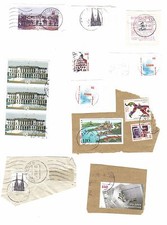 14 znaczków pocztowych Niemcy, stemplowane 