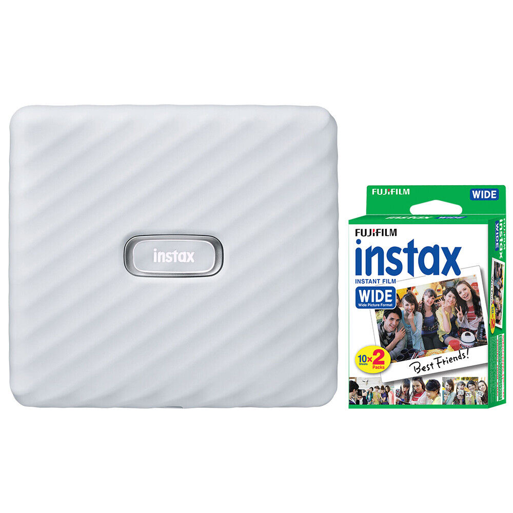 FUJIFILM INSTAX Link Wide Fuji Smartphone Printer Ash White FUJIFILM INSTAX Link Wide Fuji Smartphone Printer Ash White