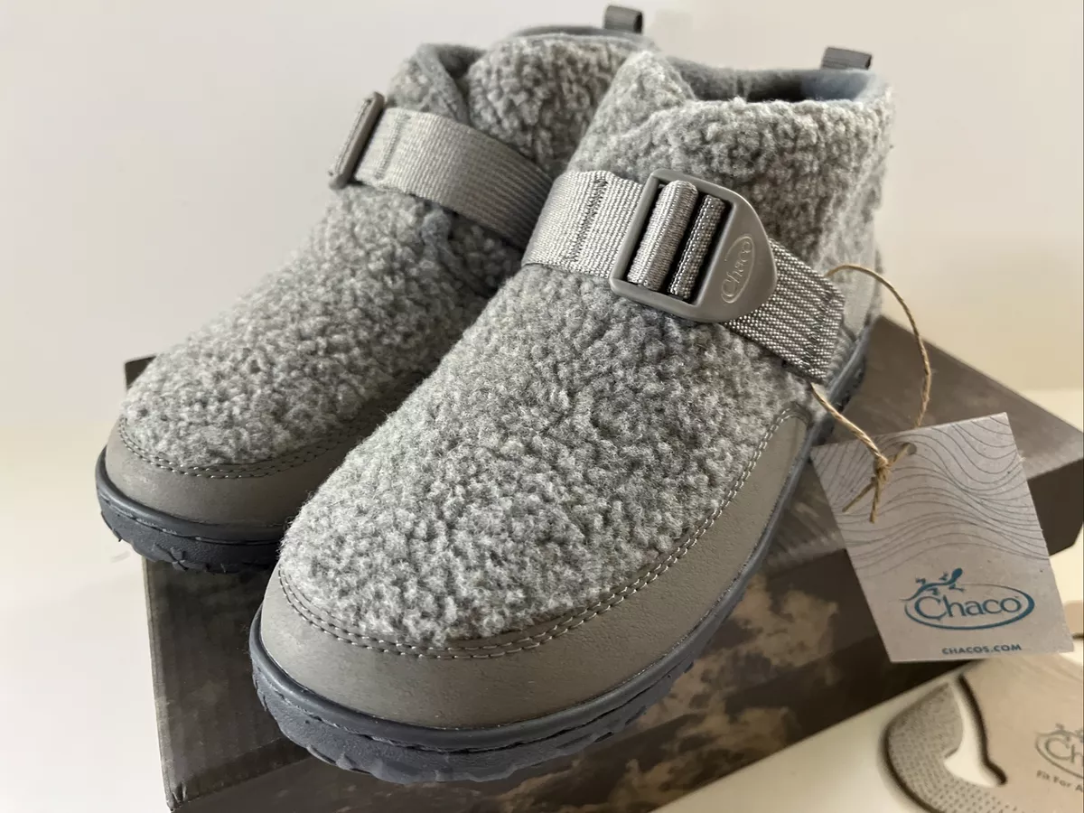 Chaco Unisex Boots Booties Kids Ramble Fluff GRAY Youth Sz 5M