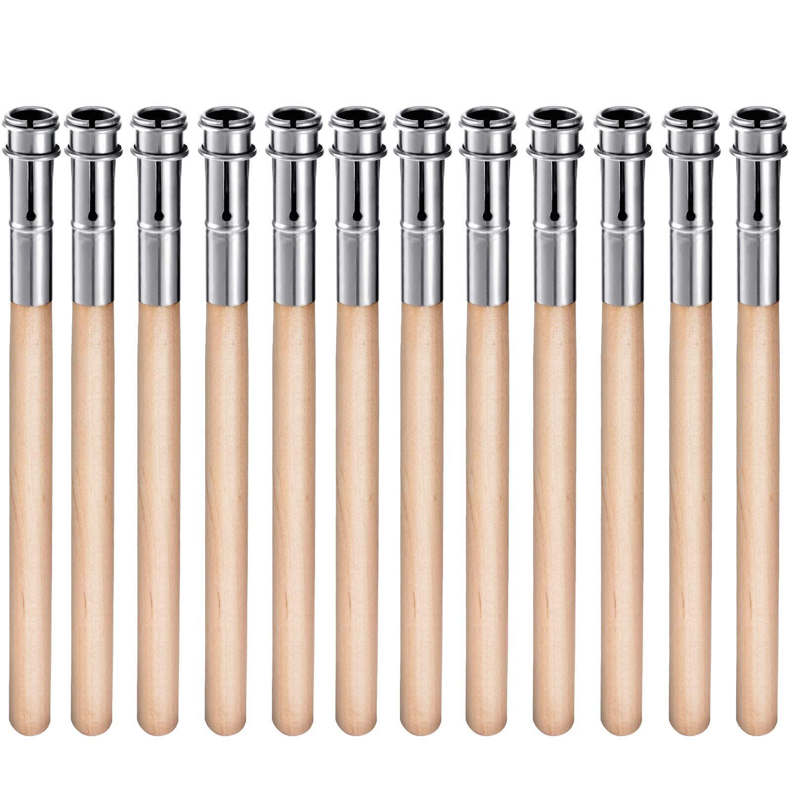 12Pcs Adjustable Pencil Extender Art Pencil Lengthener for Colored Pencil Crayon