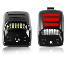 RED OLED TUBE LED License Plate Light Rear Bumper Lamp For Toyota Tundra Tacoma