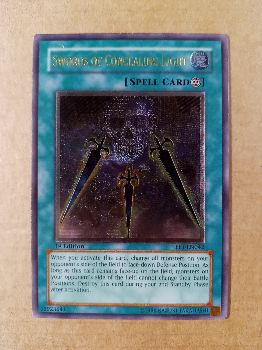 遊戯王　SWORDS OF CONCEALING LIGHT レリーフ1枚 Swords of Concealing Light FET-EN042 1st ed Ultimate Rare Yugioh