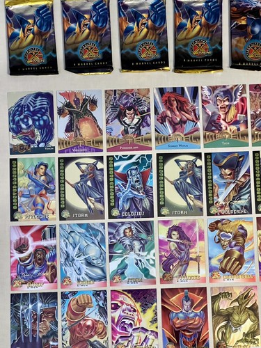 Fleer Ultra X-Men Marvel Cards 1995 52 Pieces + 6 Bags! Lot - Picture 2 of 23